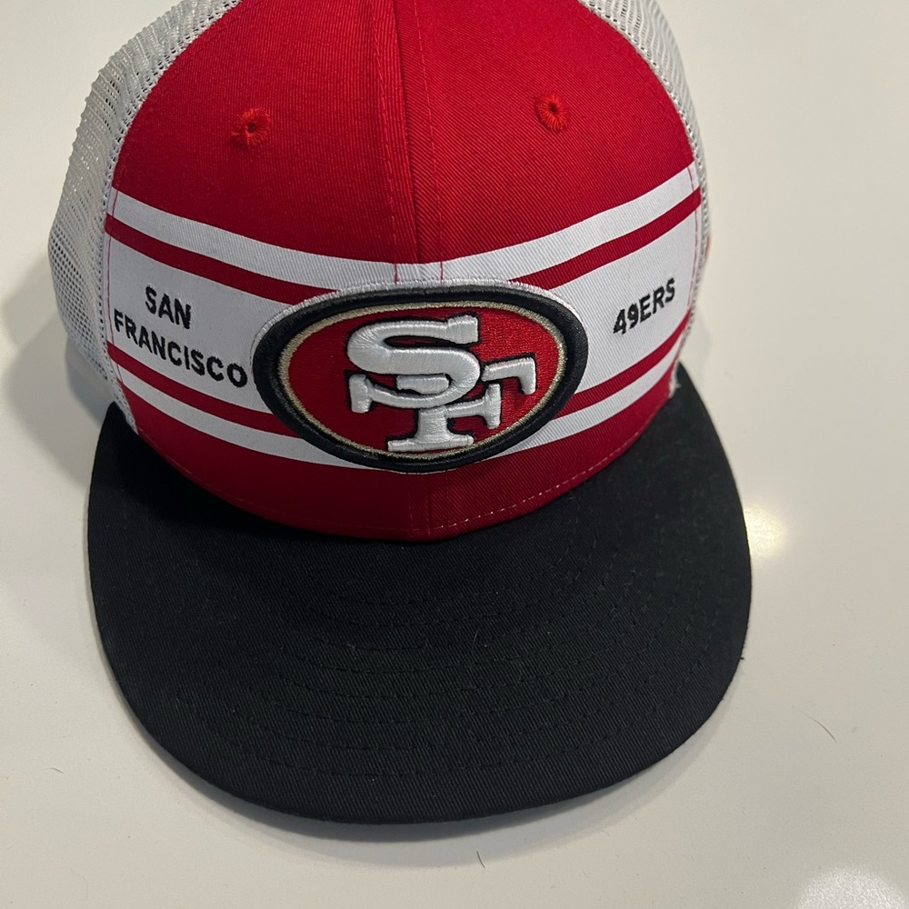 New Era  Red and Black San Francisco 49ers Hat - 9Fifty